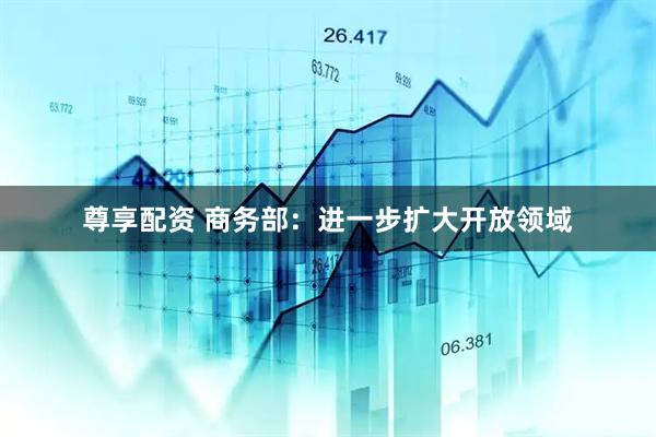 尊享配资 商务部：进一步扩大开放领域
