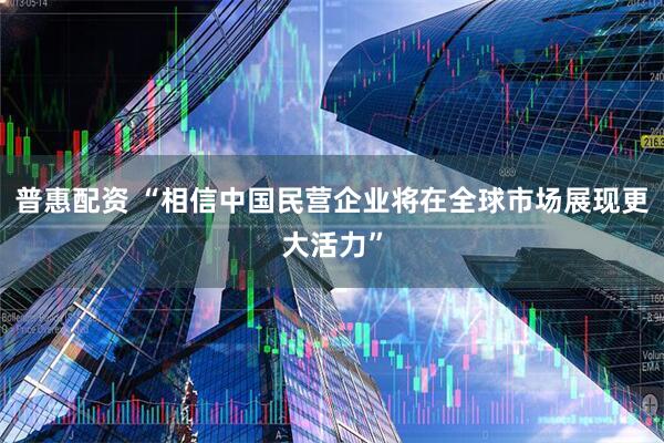普惠配资 “相信中国民营企业将在全球市场展现更大活力”