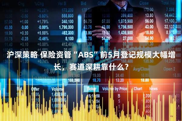 沪深策略 保险资管“ABS”前5月登记规模大幅增长，赛道深耕靠什么？